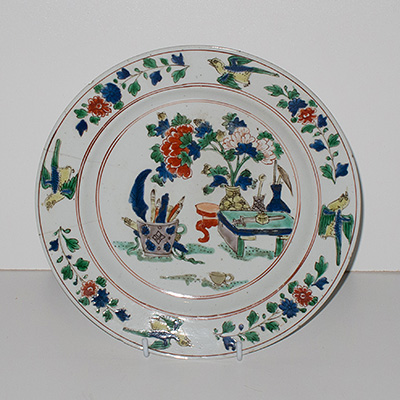 Famille-verte plate, China, Kangxi, circa 1700