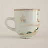 Famille rose export porcelain coffee cup
 (side 2 ), China, Qianlong period, circa 1750 [thumbnail]