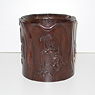 Huang-huali brush pot (half turn view), China, Mid Qing Dynasty, 18th century [thumbnail]