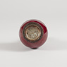 Copper red flamb&eacute; glazed porcelain bottle vase (underside), China, Qing Dynasty, late 19th century [thumbnail]