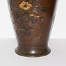 Mixed metal inlaid bronze vase
 (close-up of base), Japan, Meiji period, circa 1880 [thumbnail]