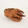 Carved wood Buddha&rsquo;s hand citron box (view 2), China,  [thumbnail]