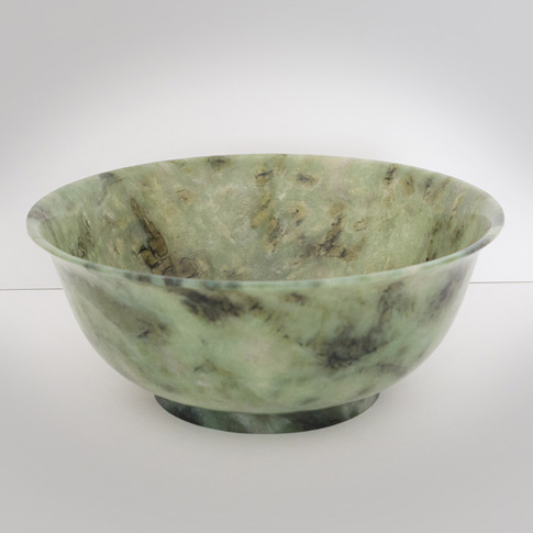 Spinach jade bowl
, China, Republic period, circa 1930