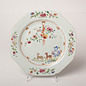 Famille rose porcelain plate, China, Qianlong, mid-late 18th century [thumbnail]